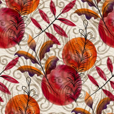 Yüzey baskısı için kusursuz soyut motif deseni