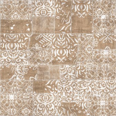 Kusursuz yama işçiliği karışık yorgan deseni baskısı