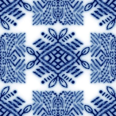 Kusursuz mavi ve beyaz seramik tasarım