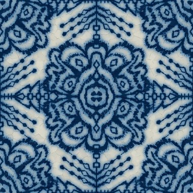 Kusursuz mavi ve beyaz seramik tasarım