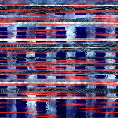 Kusursuz pasaklı etnik kolaj çizgisi deseni