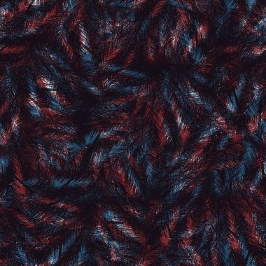 Kırmızı mavi siyah beyaz, kusursuz tropikal desen