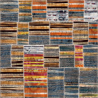 Kusursuz yama işçiliği karışık yorgan deseni baskısı