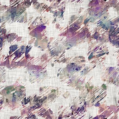 Kusursuz mor ve krem desenli desen izi