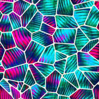 Kusursuz coğrafi şekil kolaj yüzey deseni