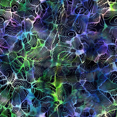 Parmak izi için kusursuz soyut organik şekil