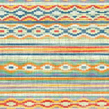 Kusursuz Kilim Halı Meydanı Piksel Desenli Yazdırma