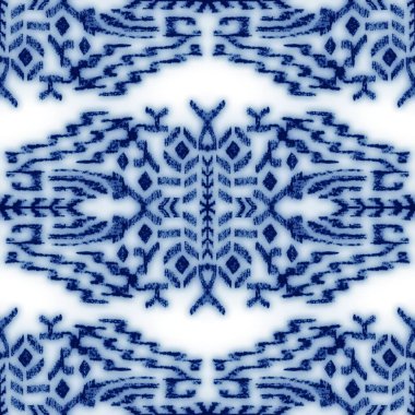 Kusursuz mavi ve beyaz seramik tasarım