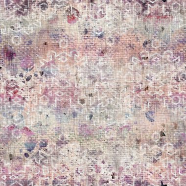 Kusursuz mor ve krem desenli desen izi