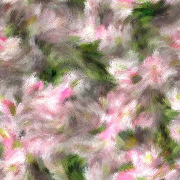 Seamless faux digital painted floral pattern print — Stock Photo, Image