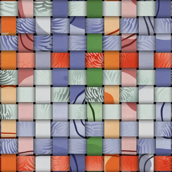 Цветочная лента с цветным рисунком — стоковое фото