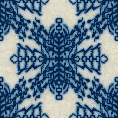 Kusursuz mavi ve beyaz seramik tasarım