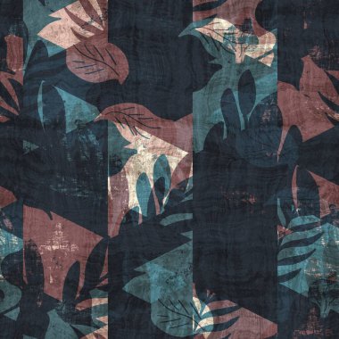 Kusursuz mavi krem ve donanma yüzey deseni