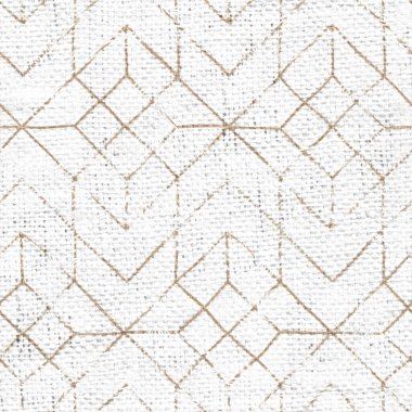 Beyaz boya desenli kusursuz çuval bezi.