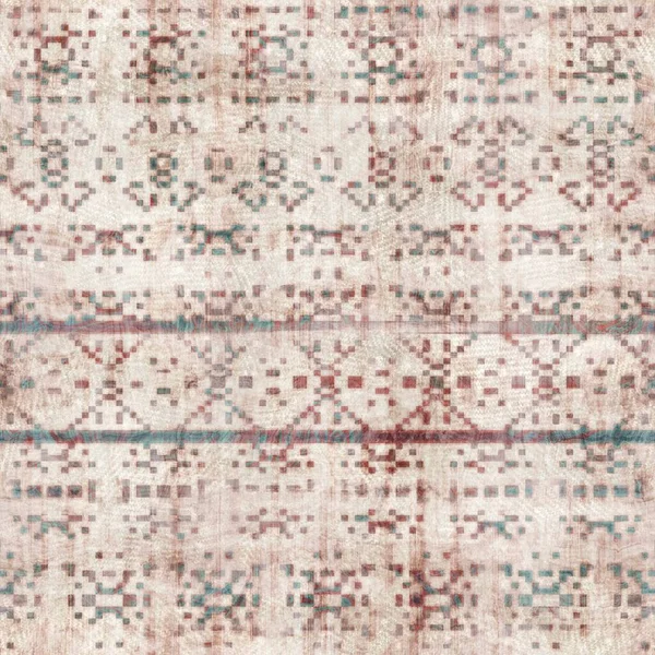 Patrón de motivo de alfombra étnica tribales grumoso sin costuras. — Foto de Stock
