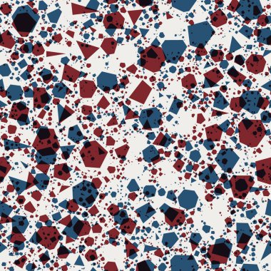 Kırmızı mavi beyaz ile kusursuz soyut desen