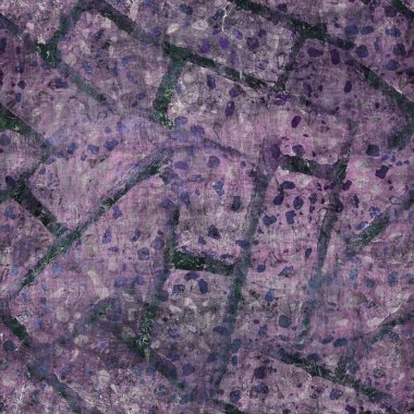 Karamsar mor ve yeşil pürüzsüz desen