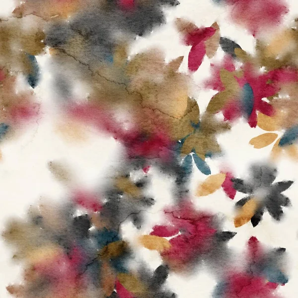 Aquarelle sans couture floral tendance motif chic pour l'impression de surface. — Photo