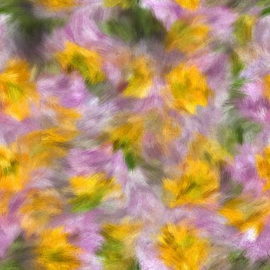 Kusursuz sahte dijital boyalı çiçek deseni izi.