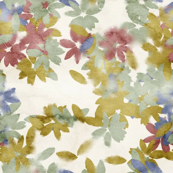 Aquarelle sans couture floral tendance motif chic pour l'impression de surface. — Photo