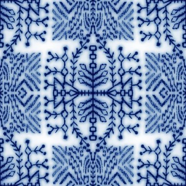 Kusursuz mavi ve beyaz seramik tasarım