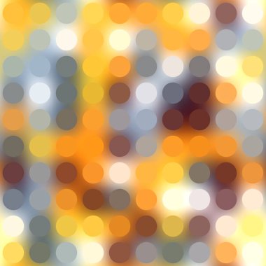 Yazdırma için bulanık gradyan arkaplan üzerindeki dairesel noktaların kusursuz deseni veya ızgarası