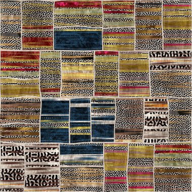 Kusursuz yama işçiliği karışık yorgan deseni baskısı