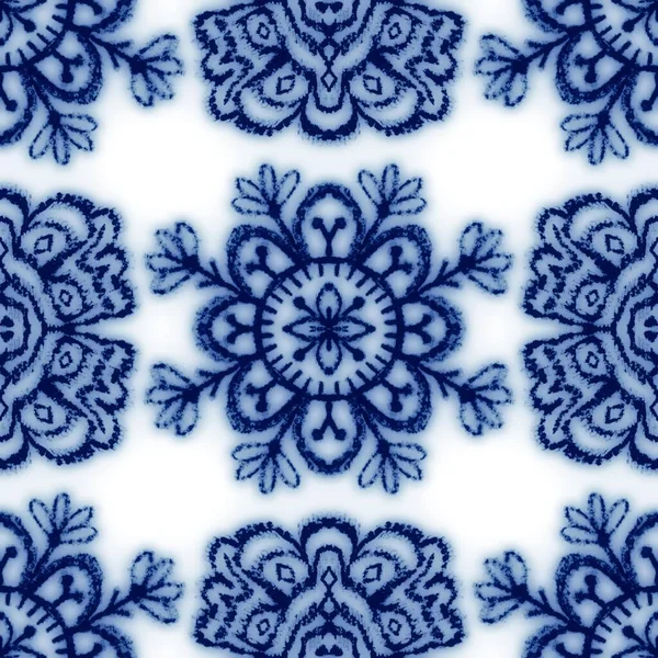 Seamless classic blue and white ceramic design — Stock Photo, Image