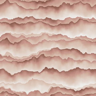 Parmak izi için kusursuz terracotta renkli dağ manzarası deseni