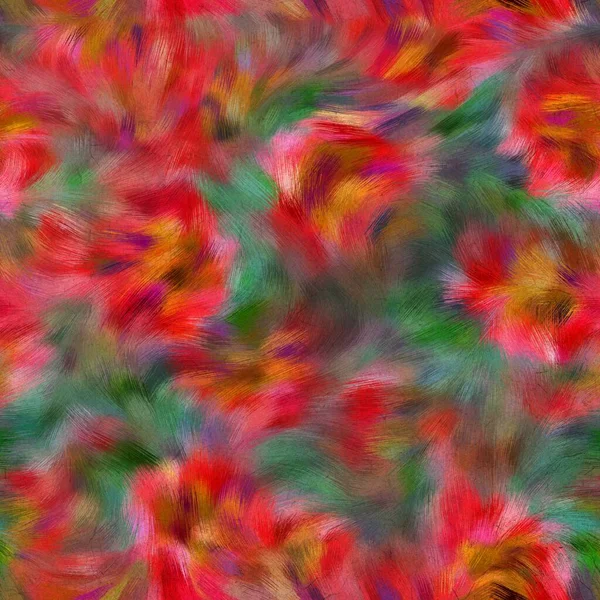 Impressão padrão floral pintado digital falso sem costura — Fotografia de Stock