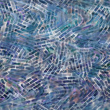 Pürüzsüz, yüksek desenli, karmaşık ve süslü desenli lacivert.