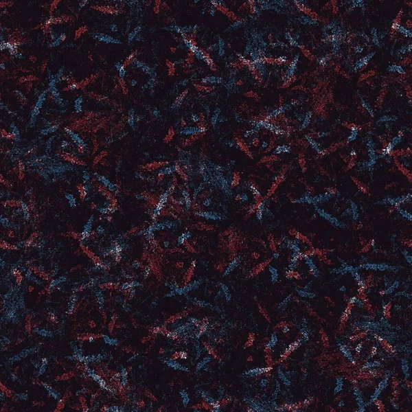 Motif de feuille sans couture en rouge bleu noir blanc — Photo