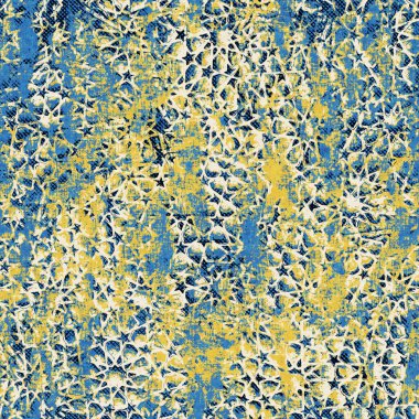 Parmak izi için kusursuz, soyut, parlak mavi ve sarı desen