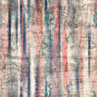 Soyut el çizimi motifleri ile baskı için kusursuz pastel batik desen örneği