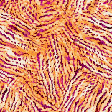 Parmak izi için kusursuz parlak pembe ve sarı desenli kumaş örneği.