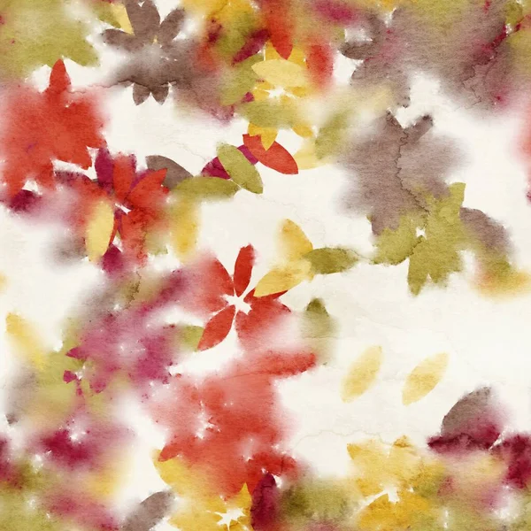 Yüzey izi için kusursuz suluboya çiçekli şık desen.