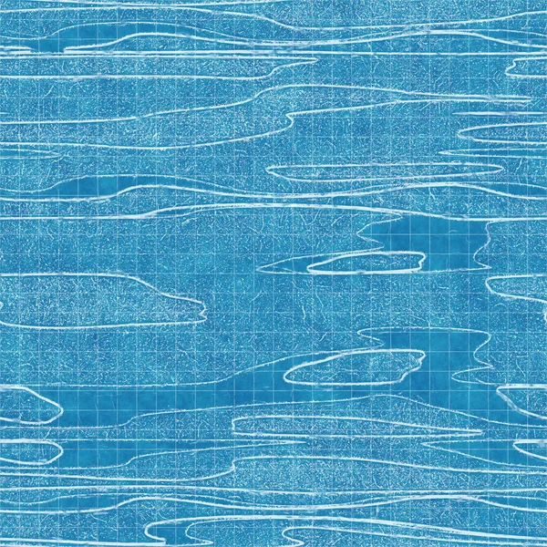 Naadloos helder blauw blauwdruk patroon voor textiel en print — Stockfoto