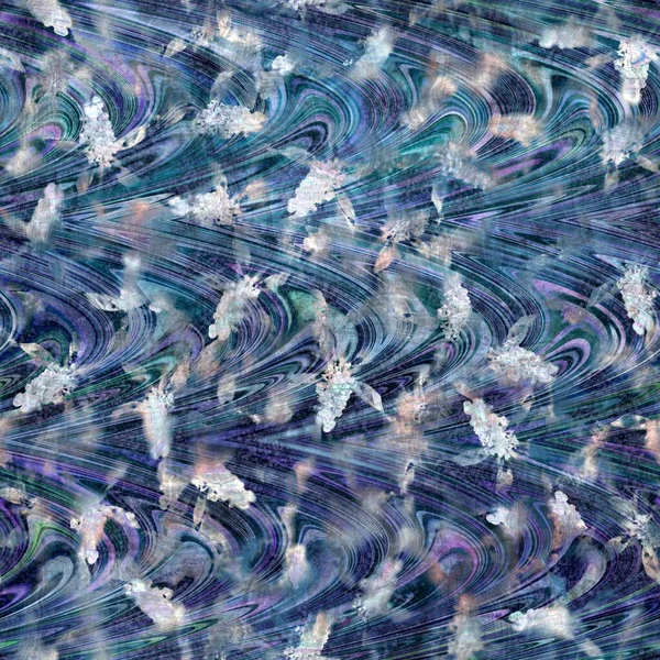 Безшовний високо текстурний складний і витончений візерунок у синьому — стокове фото