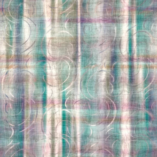 Échantillon de motif batik pastel sans couture pour impression avec des motifs abstraits dessinés à la main — Photo