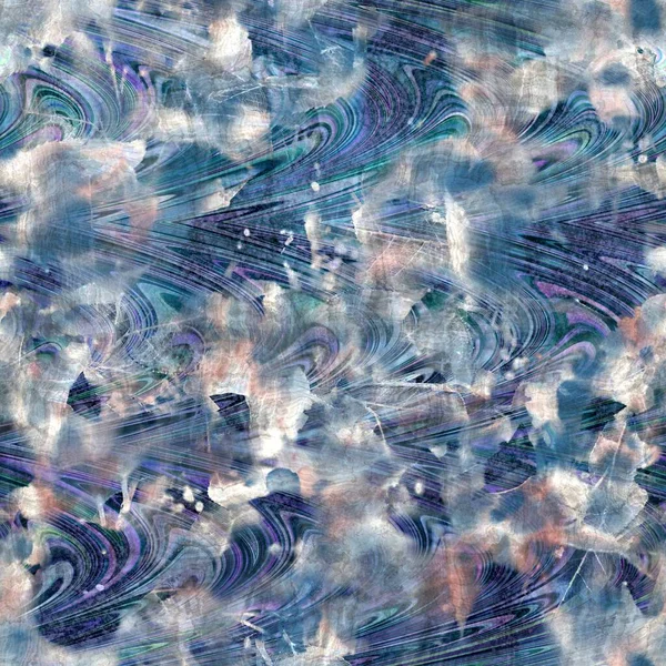 Zökkenőmentes erősen texturált bonyolult és díszes minta haditengerészeti kék — Stock Fotó