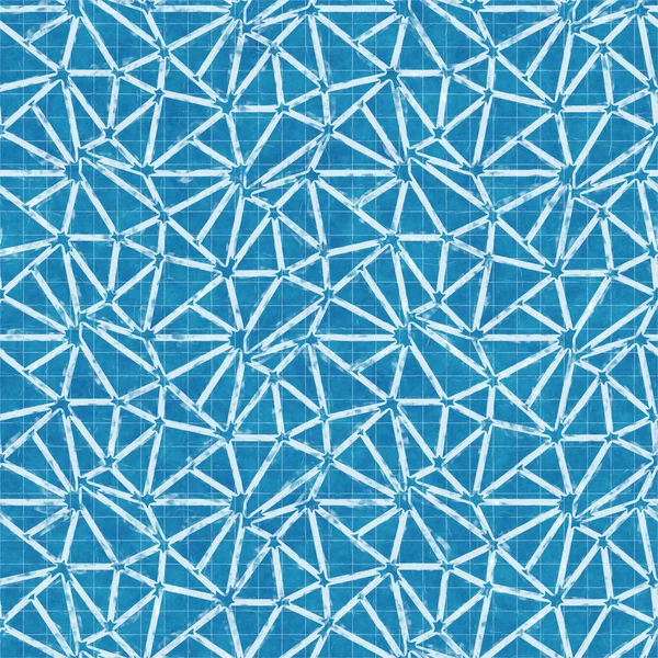 Seamless bright blue blueprint pattern for textile and print