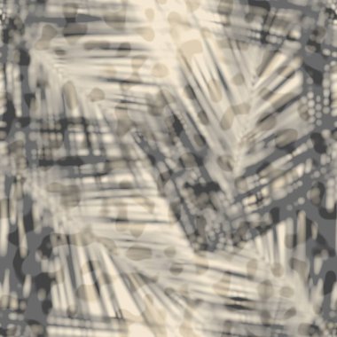 Botanik yaprak gölgelerinin kusursuz soyut baskısı