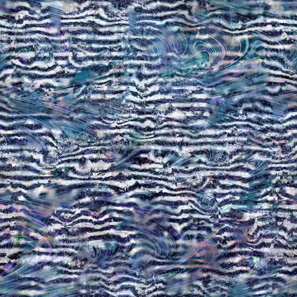 Bezešvé vysoce texturované složité a zdobené vzor v námořní modré — Stock fotografie