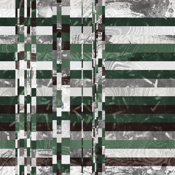 Naadloze funky grafische patroon motief van chaotische en psychedelische ruis — Stockfoto