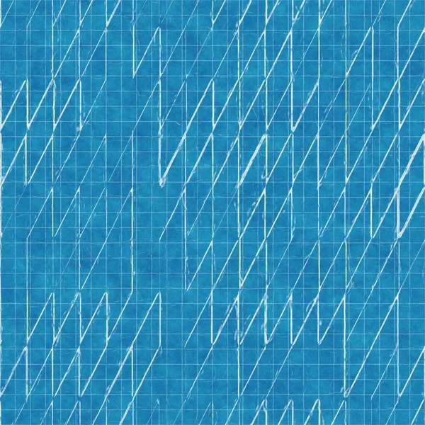 Seamless bright blue blueprint pattern for textile and print