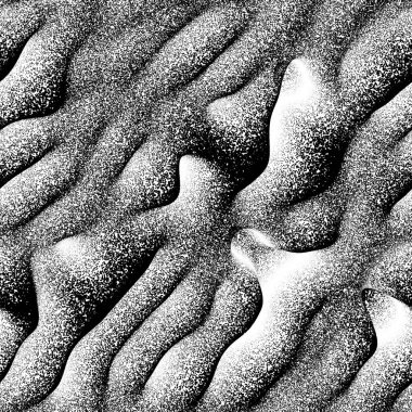 Kusursuz ses, noktasal dalgalanma desenli kumaş örneği.