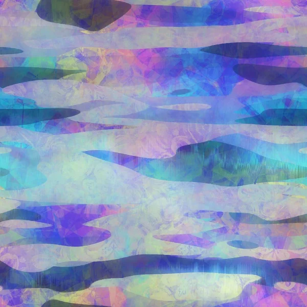 プリント用のシームレス虹色の光パターン — ストック写真