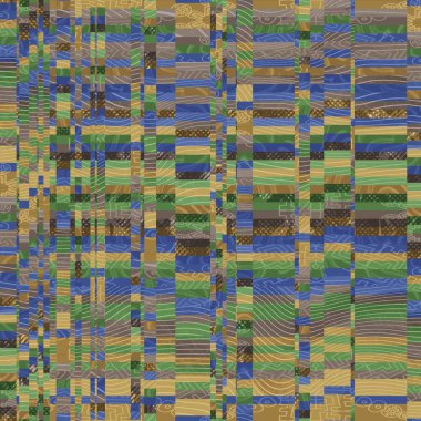 Kaotik ve psikedelik gürültülerin kusursuz grafiksel motifi