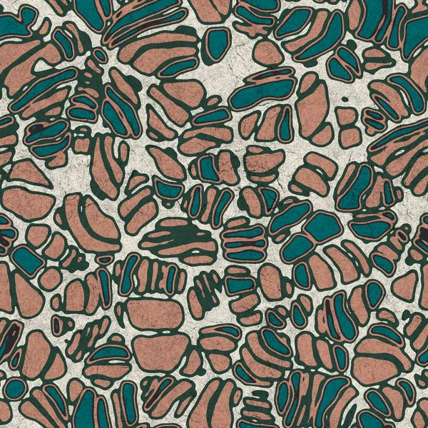 Seamless funky grungy pattern motif for print — Stock Photo, Image