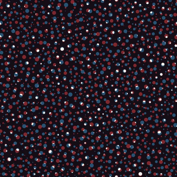 Bezešvé červené a modré překryvné kruhy a tvary vzor pro povrchový tisk — Stock fotografie